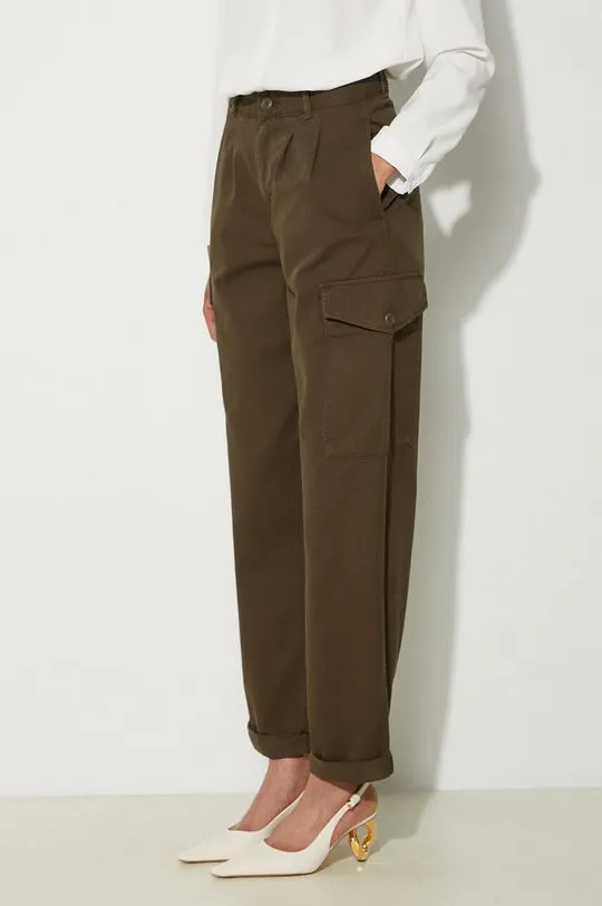 Carhartt WIP cotton trousers Collins Pant green color I029789.63GD