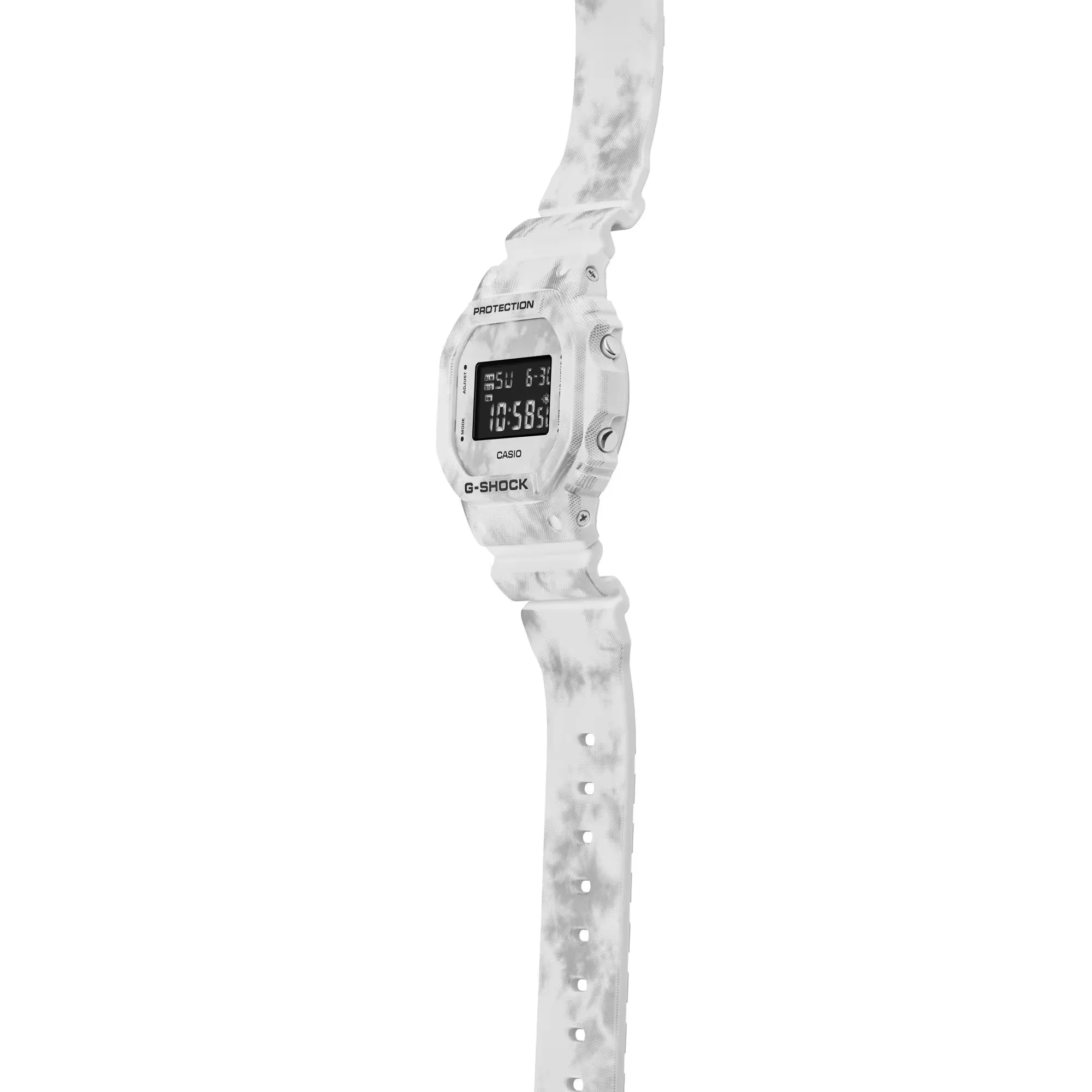 CASIO G-SHOCK DW5600GC-7 White Snow Grunge Camo Digital Watch