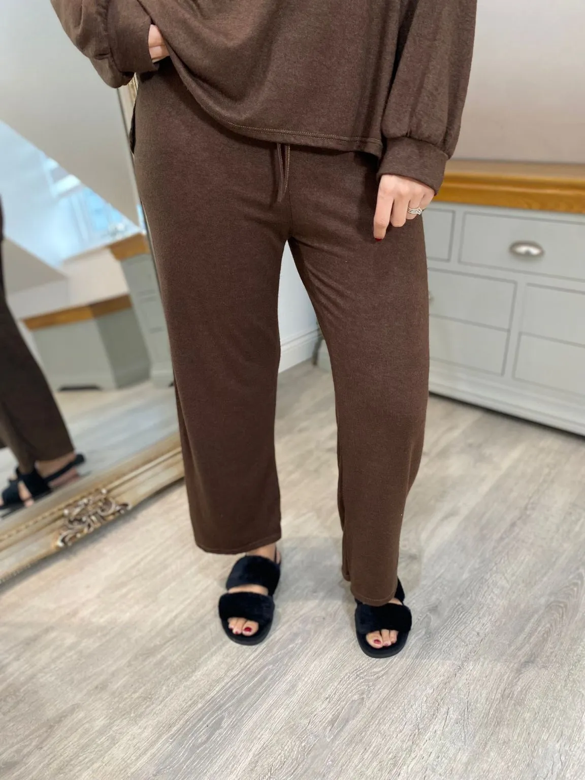 Chocolate Soft Lightweight Trousers