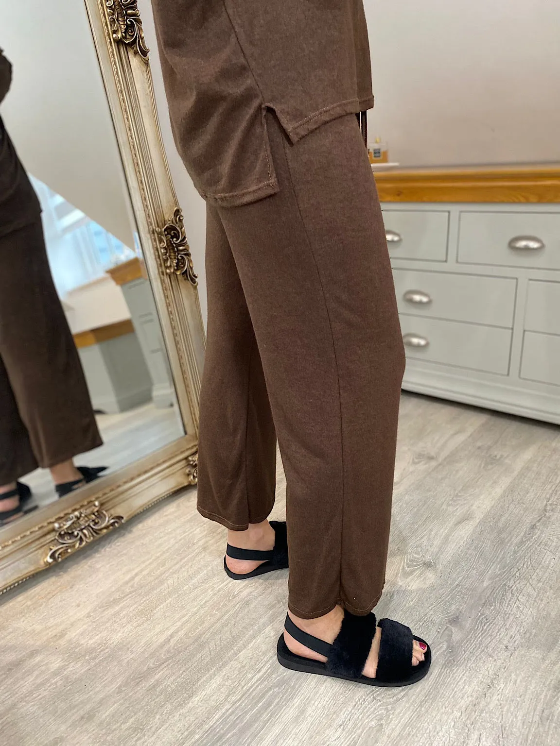 Chocolate Soft Lightweight Trousers