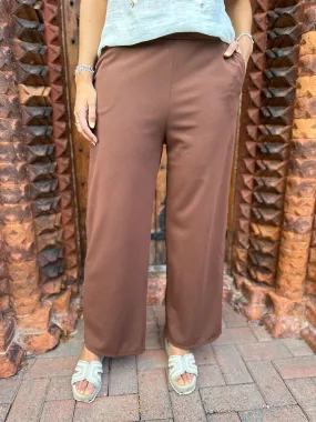 Chocolate Wide Leg Trousers