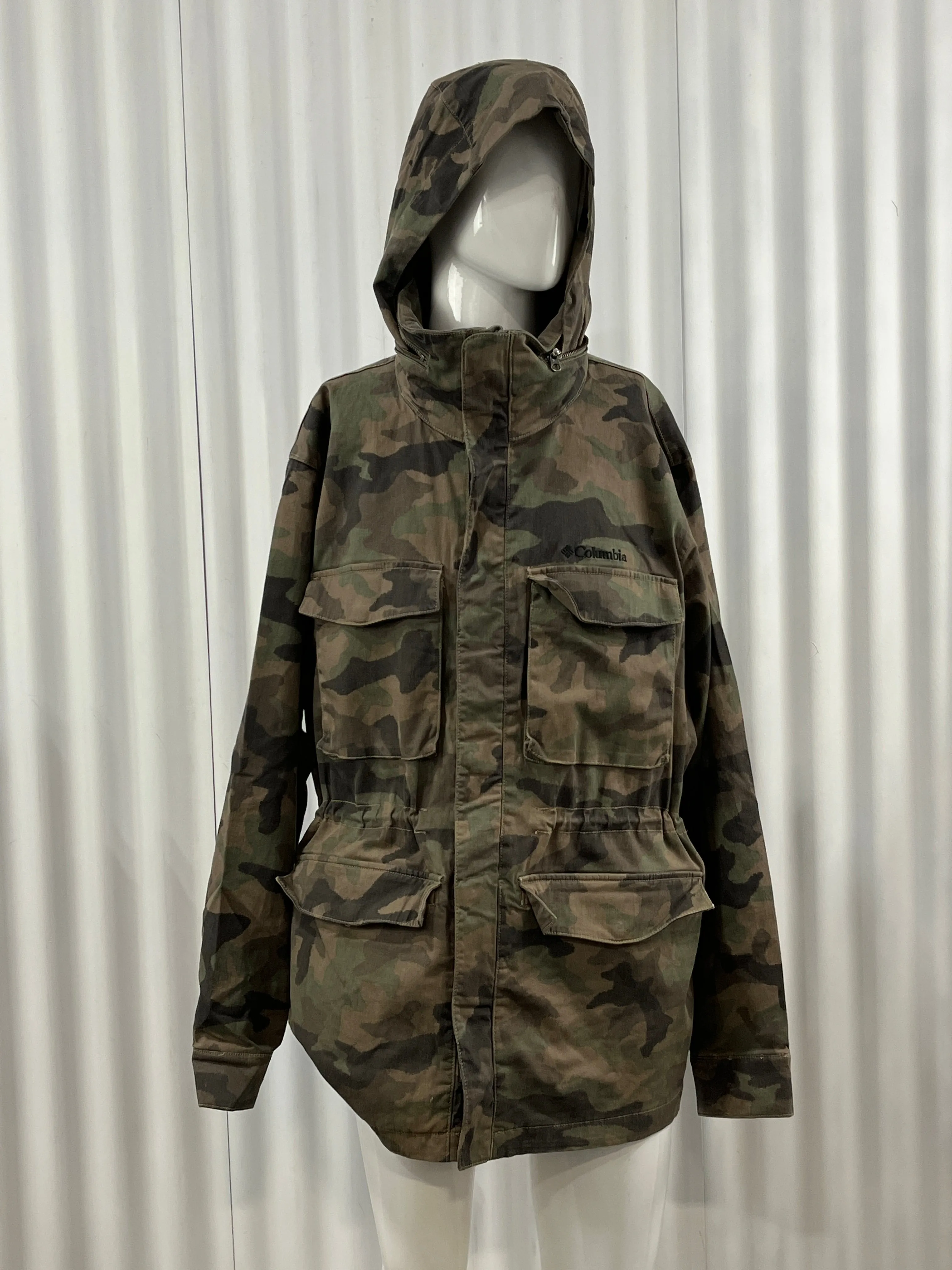 Columbia Quad Pocket Army Down Jacket