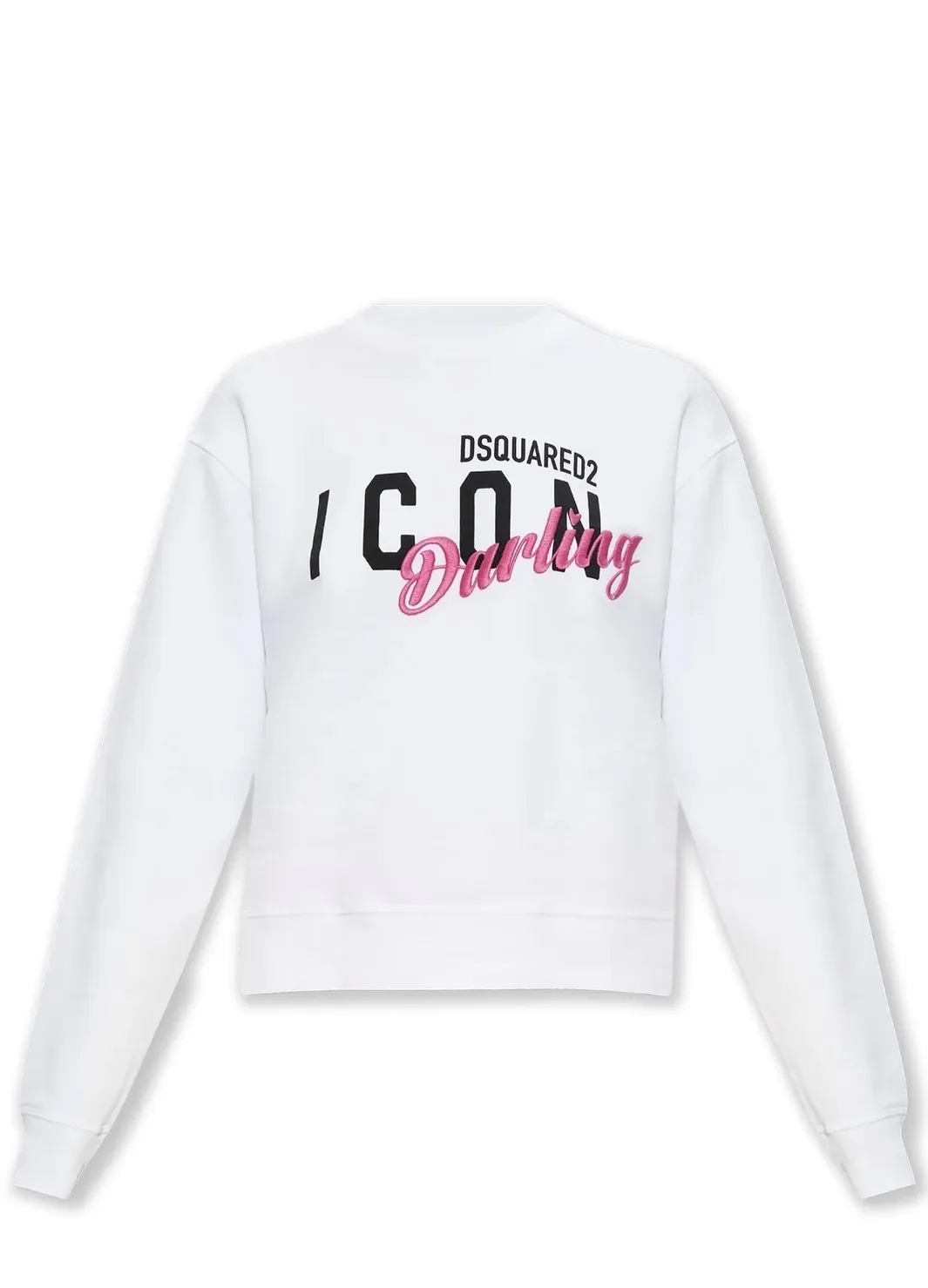 D SQUARED2  |Crew Neck Sweat Street Style Long Sleeves Cotton Logo