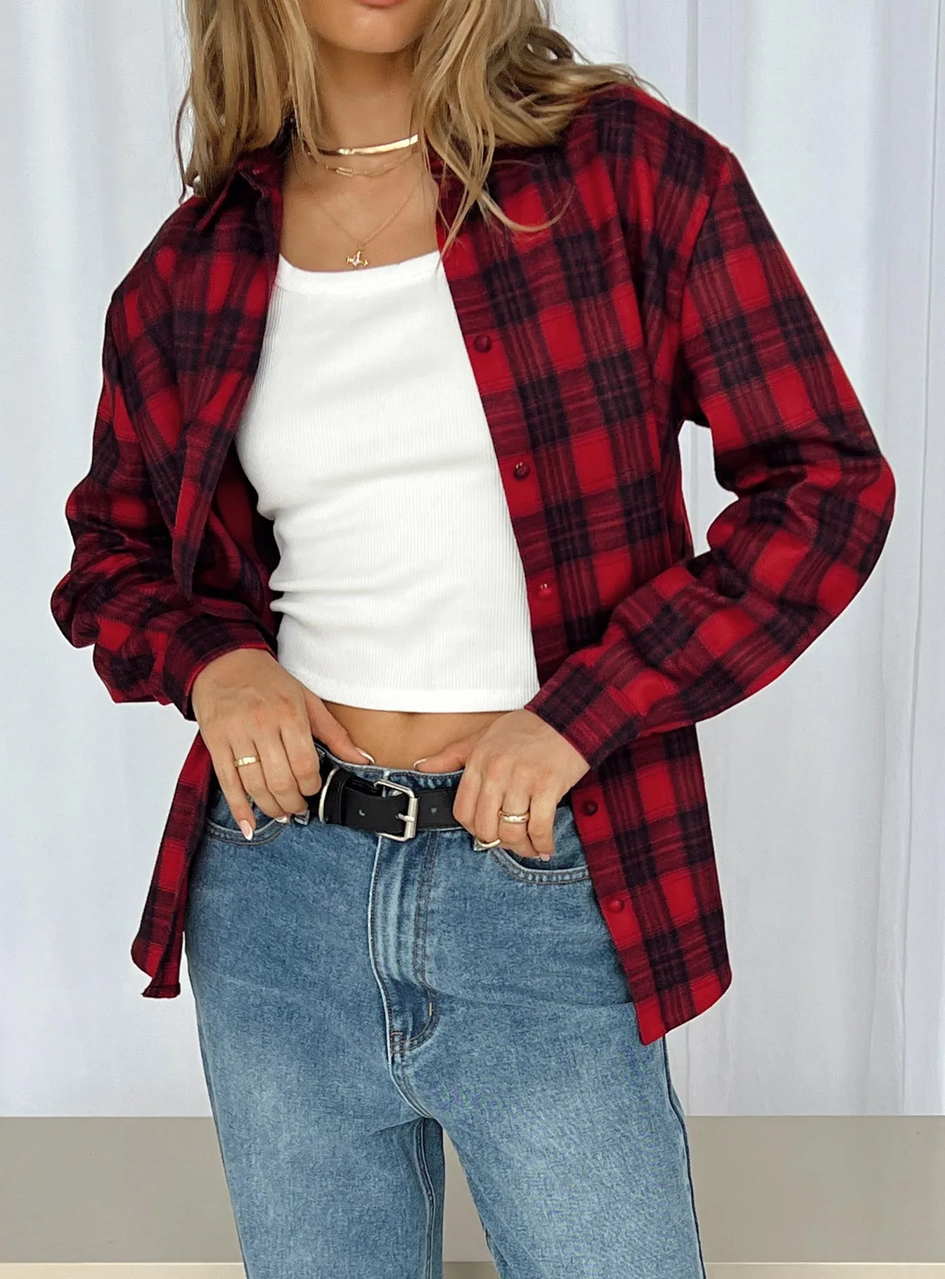 Deacon Shirt Red Tartan