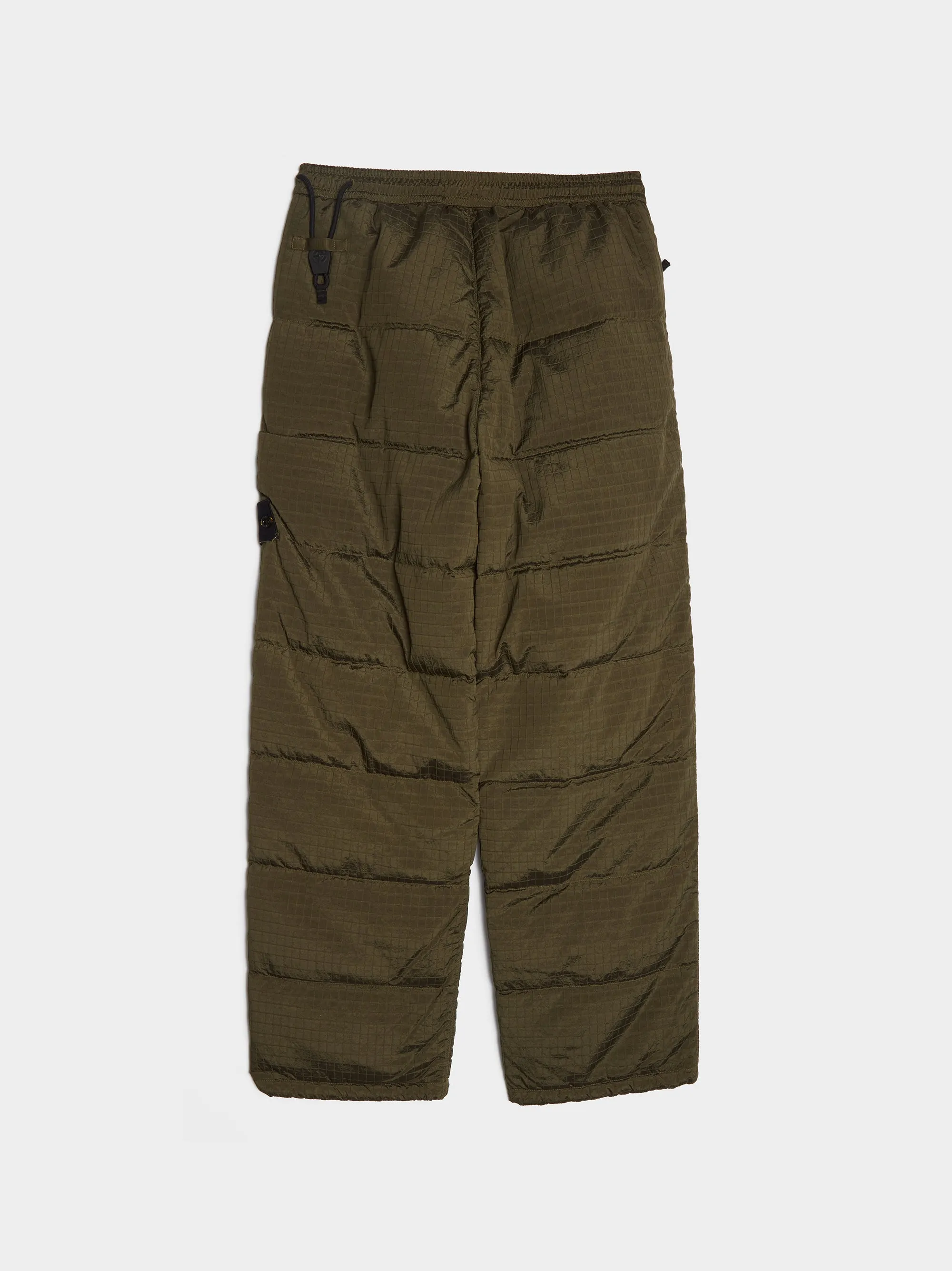 ECONYL Nylon Metal Down Pants, Olive