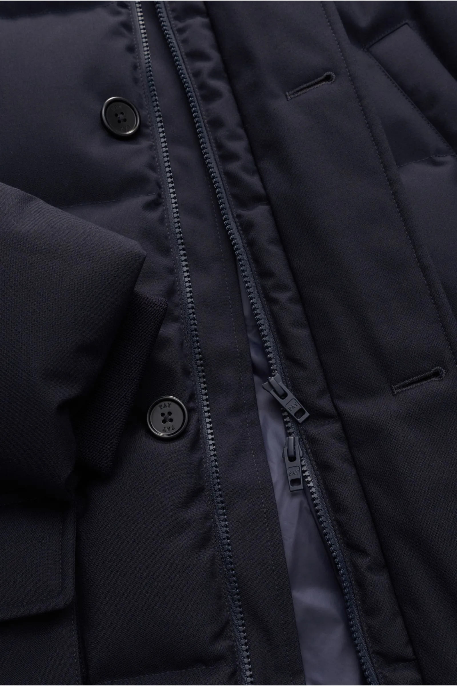 FAY down jacket navy