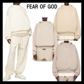 FEAR OF GOD  |Unisex Street Style Long Sleeves Plain Cotton Oversized Logo