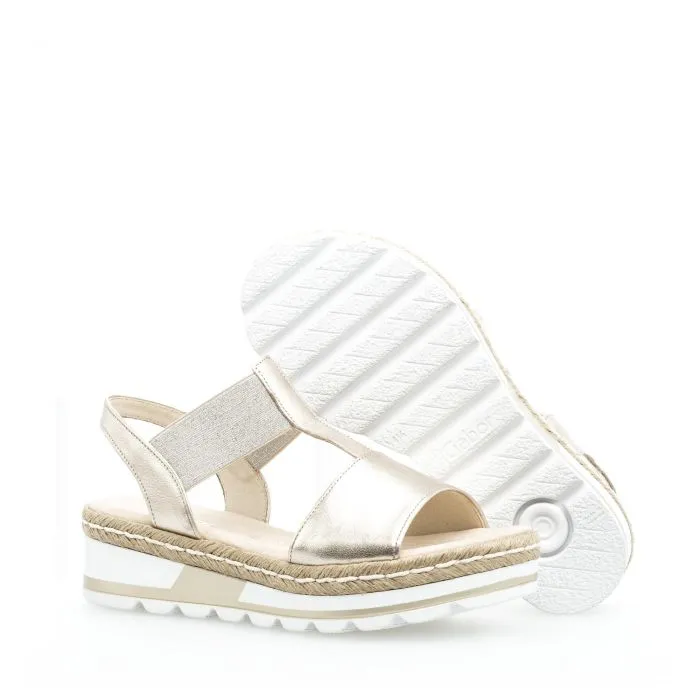 *FINAL SALE*22723.89 - Metallic Beige Leather