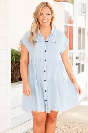 First Date Passion Dress, Light Denim