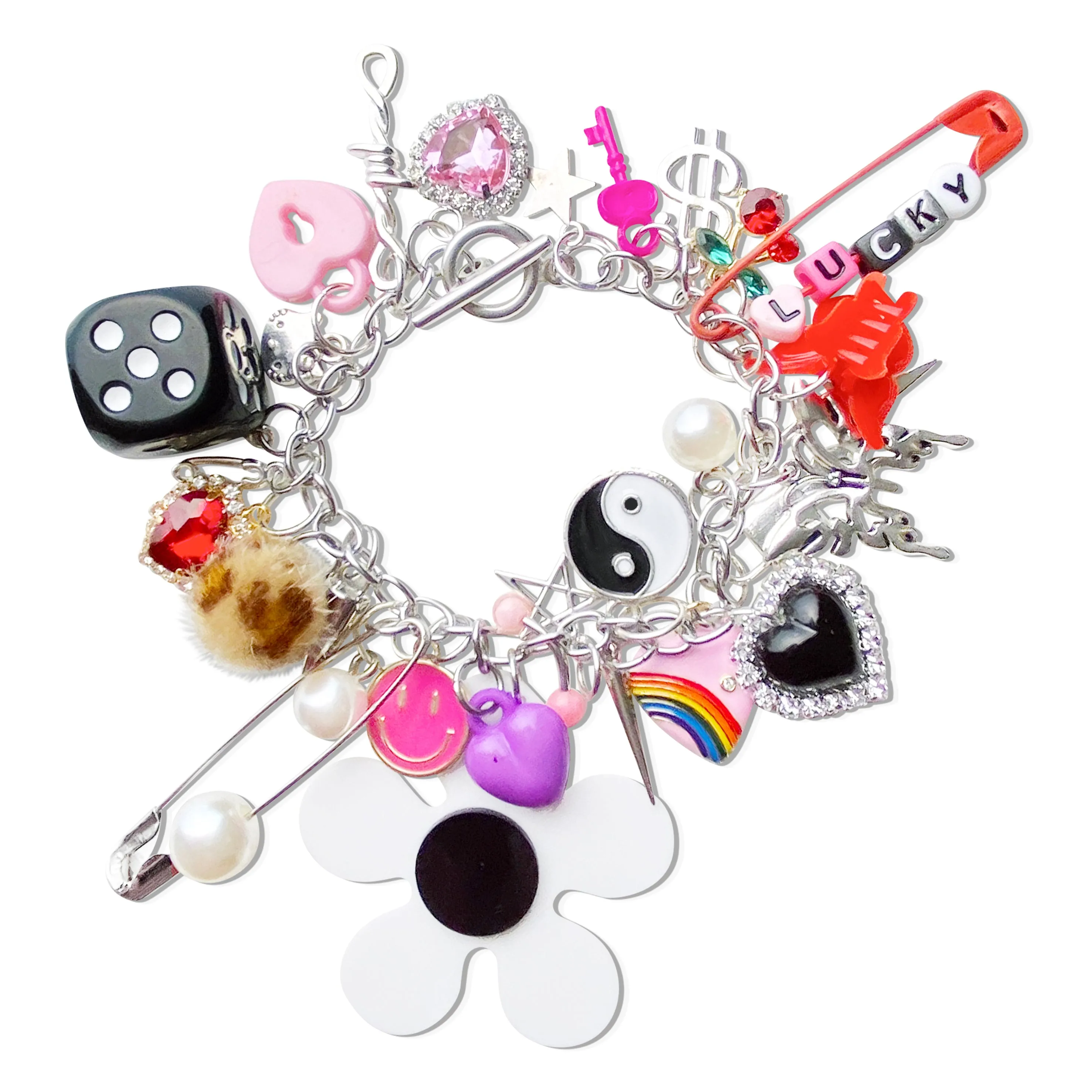 Flower Power Charm Bracelet