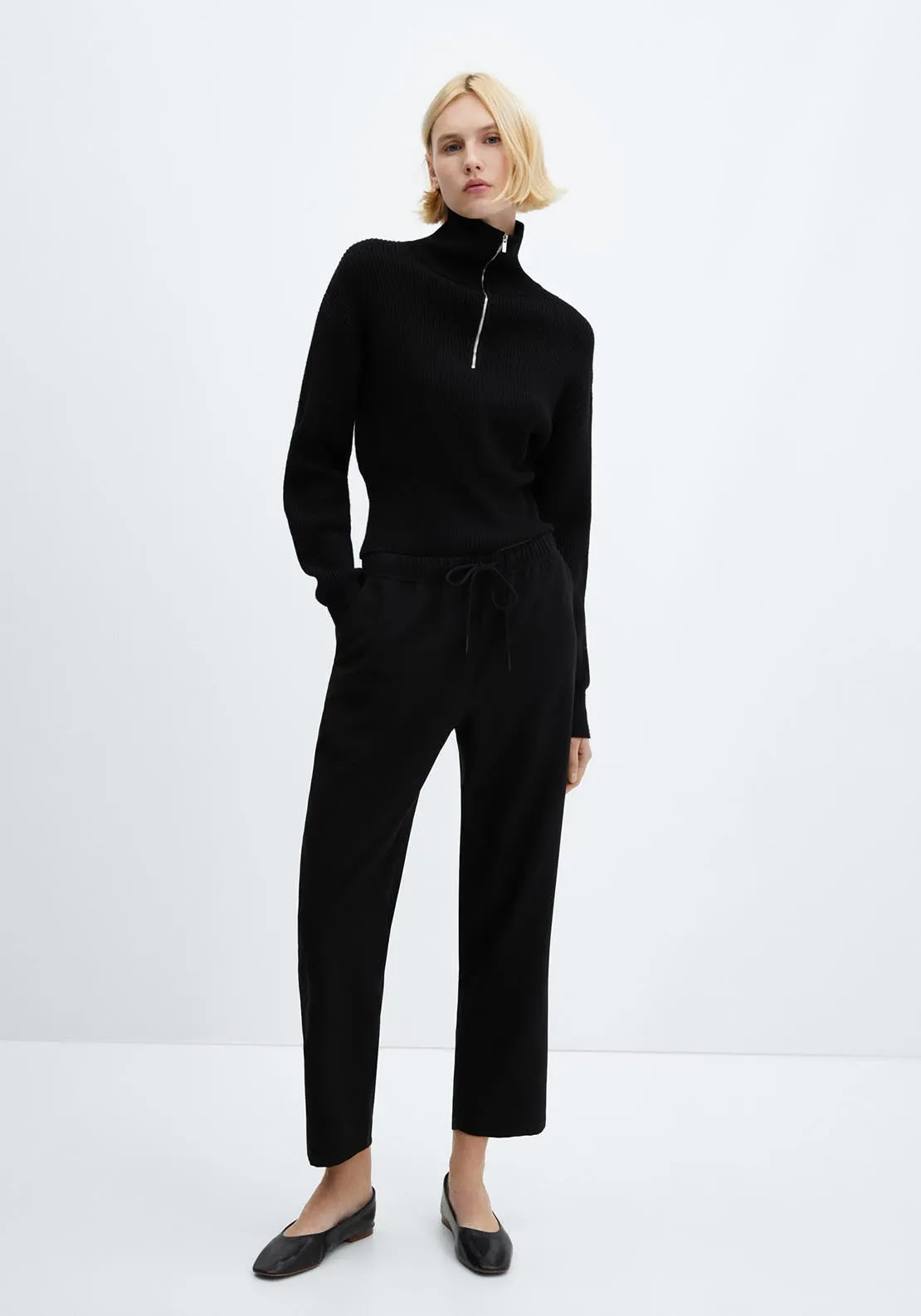 Flowy straight-fit trousers