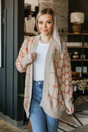 Fluffy Pattern Cardigan