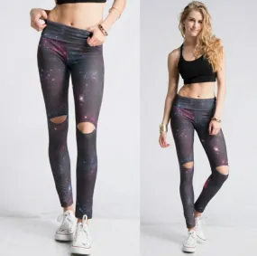 Galaxy Yoga Fold Band Leggings