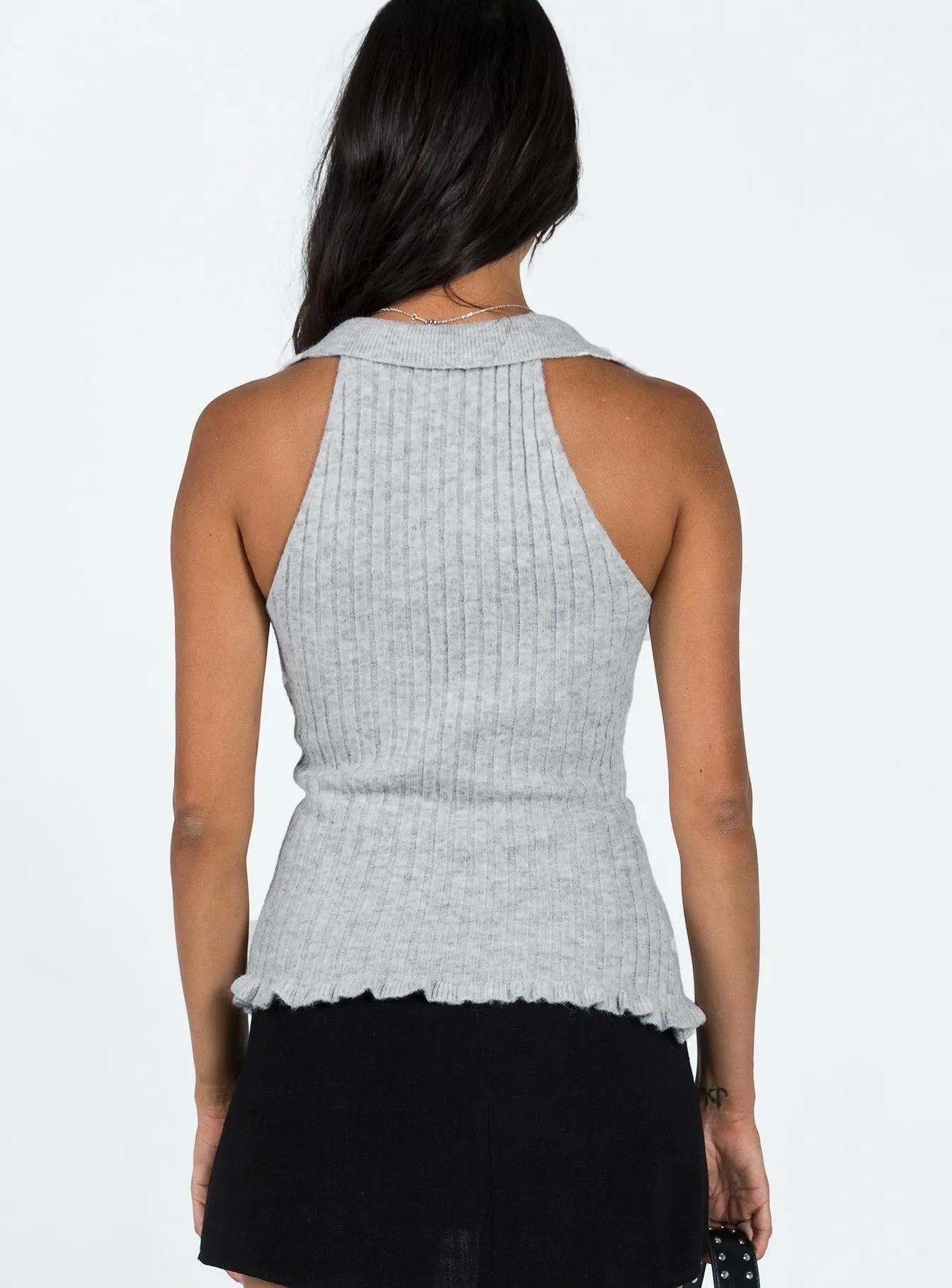 Galliniski Knit Top Grey