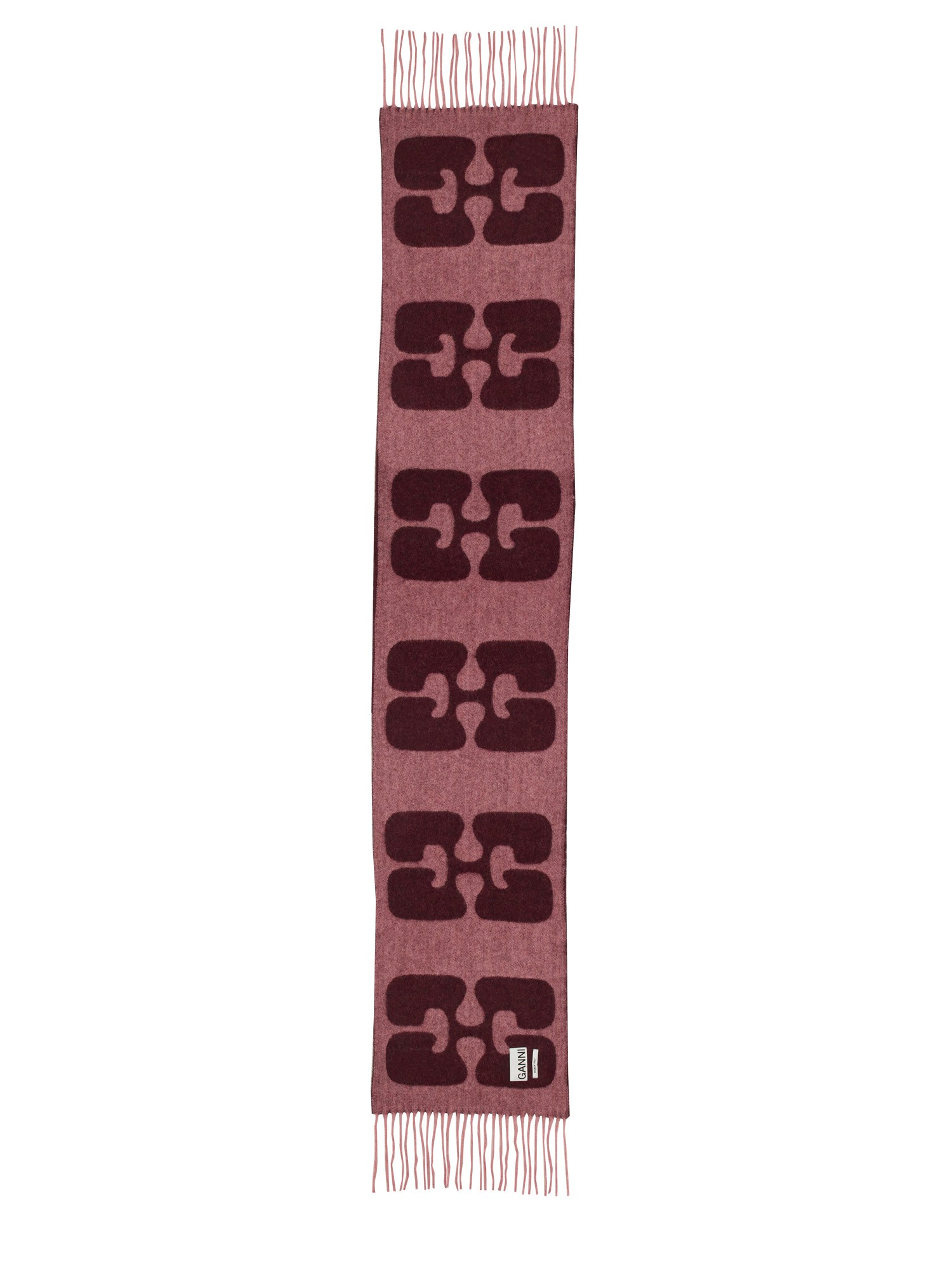 GANNI    BUTTERFLY LOGO SCARF