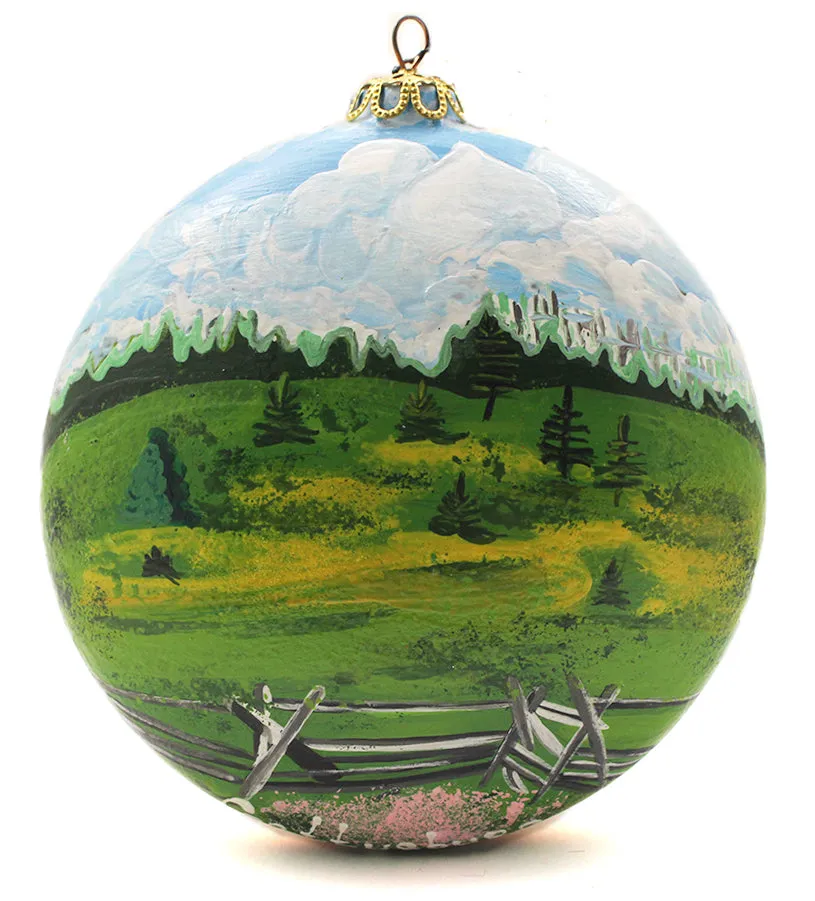 Gettysburg Round Large Ceramic Ornament