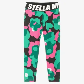 Girls Green & Pink Leggings