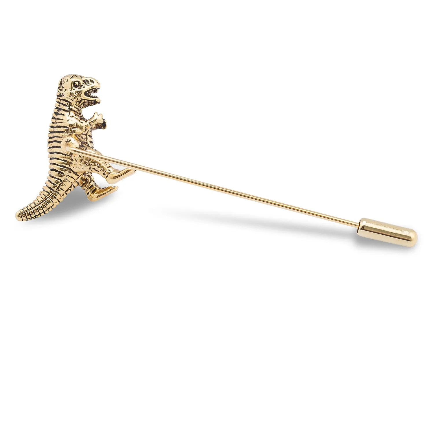 Golden T-Rex Lapel Pin