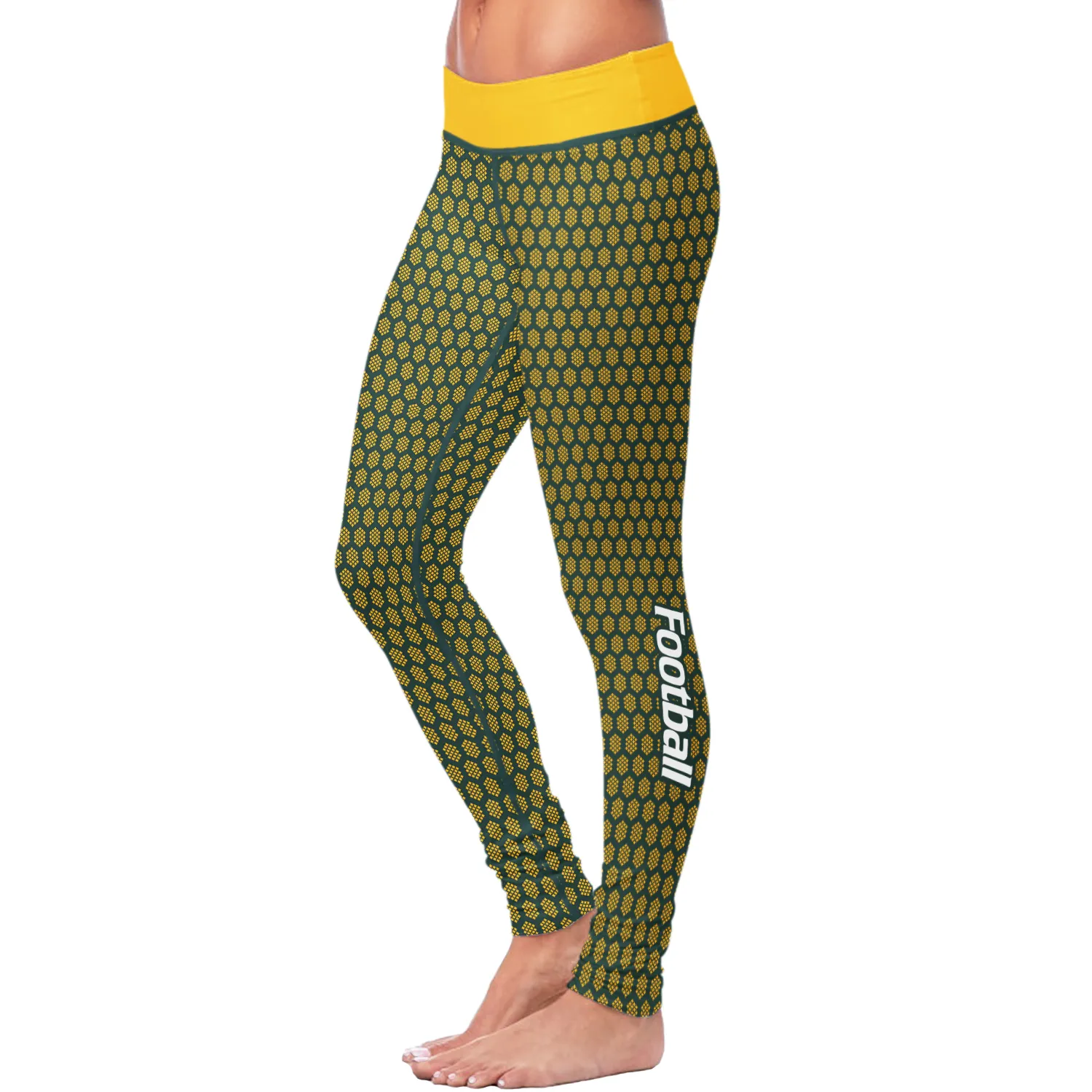 Green Bay Sports Honeycomb Leggings