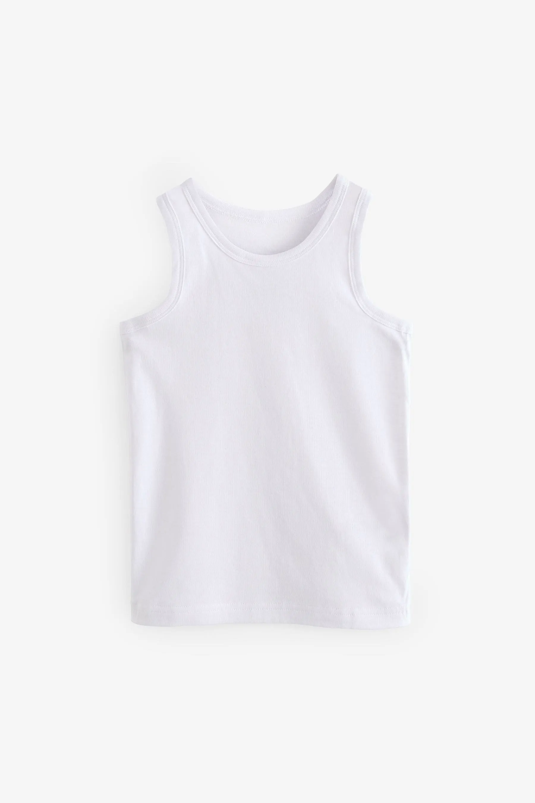 Grey Organic Cotton Vests 5 Pack (1.5-16yrs)