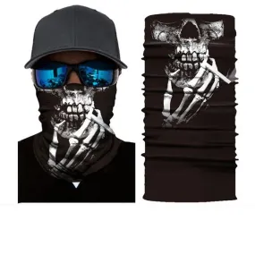 Halloween Cycling Motorcycle Neck Ghost Face Ski Scarf Mask