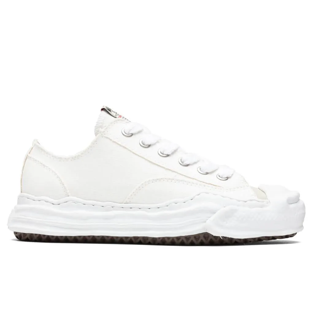 Hank Low OG Sole Toe Cap Canvas Sneaker - White