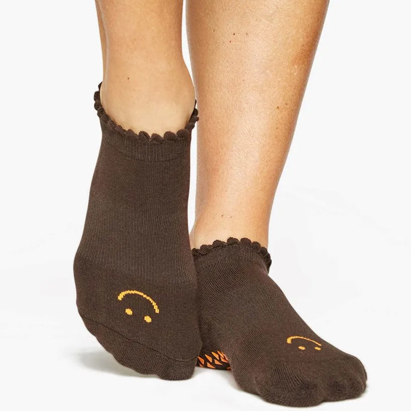 Happy Grip Socks - Bitter Brown