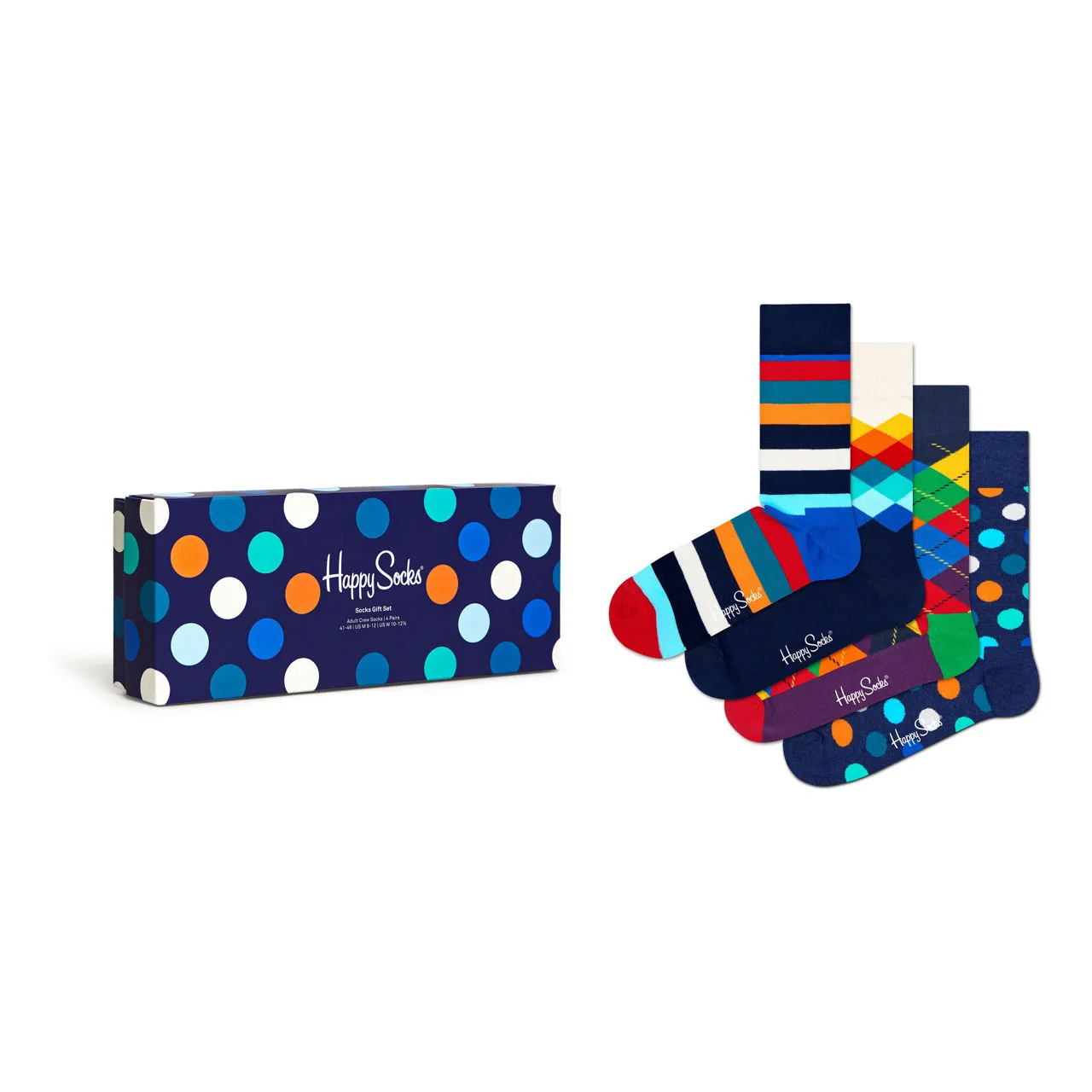 HAPPY SOCKS Four-Pack Multicoloured Socks Gift Set - MULTI