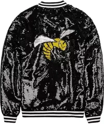 HBCU Legacy Fashion NCAA Alabama State Hornets Sequin Bomber Jacket