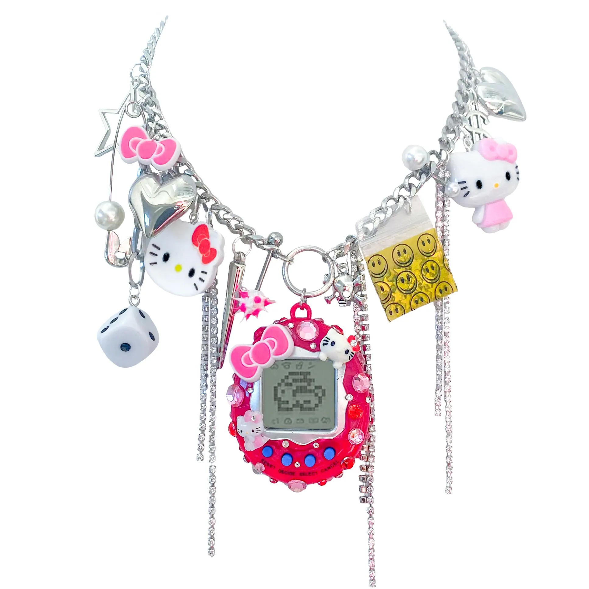 Hello Kitty Cyber Pet Charm Necklace