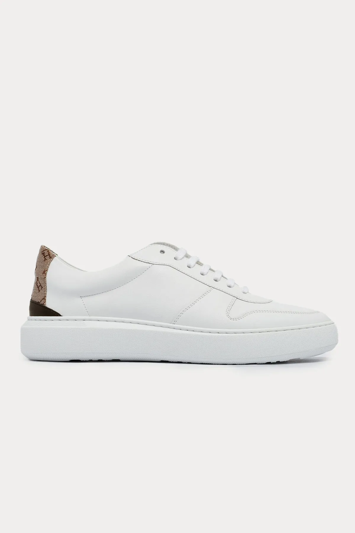 Herno Monogram Logolu Deri Sneaker Ayakkab