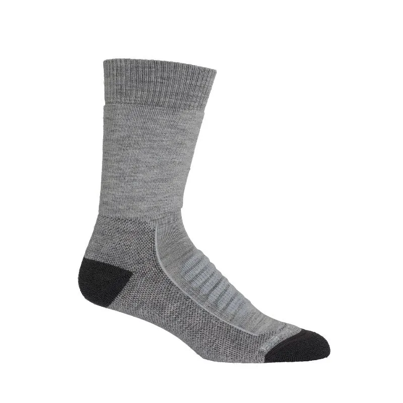 icebreaker Merino Men's Hike+ Heavy Crew Socks - Dawn Lucid Heather Snow