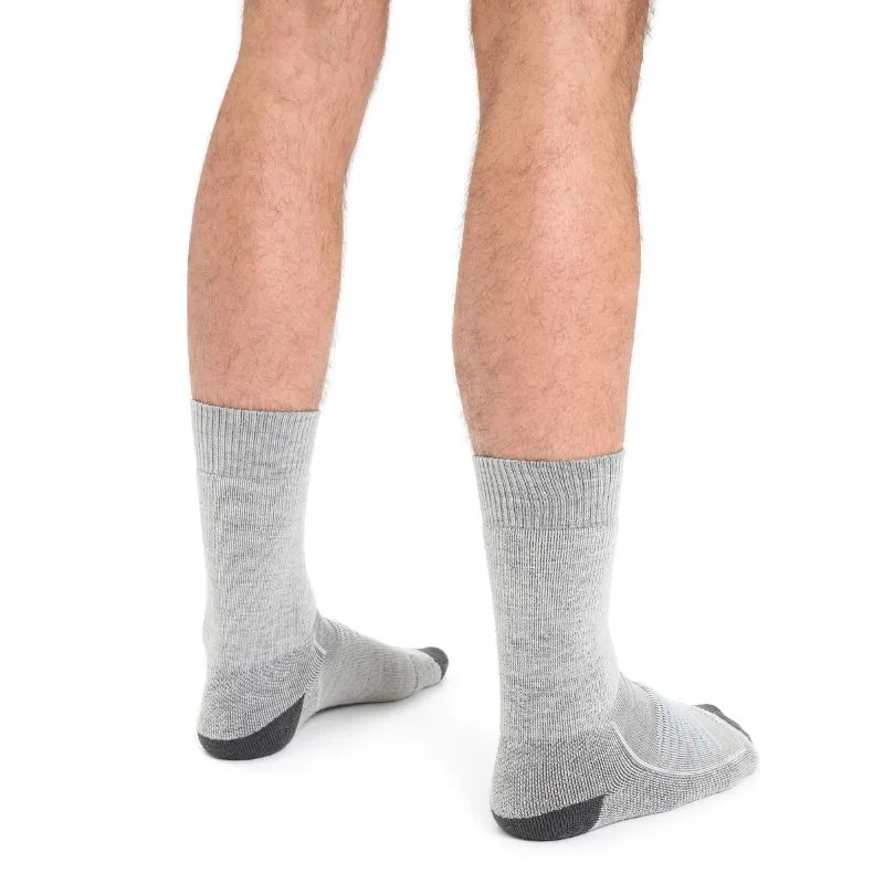 icebreaker Merino Men's Hike+ Heavy Crew Socks - Dawn Lucid Heather Snow