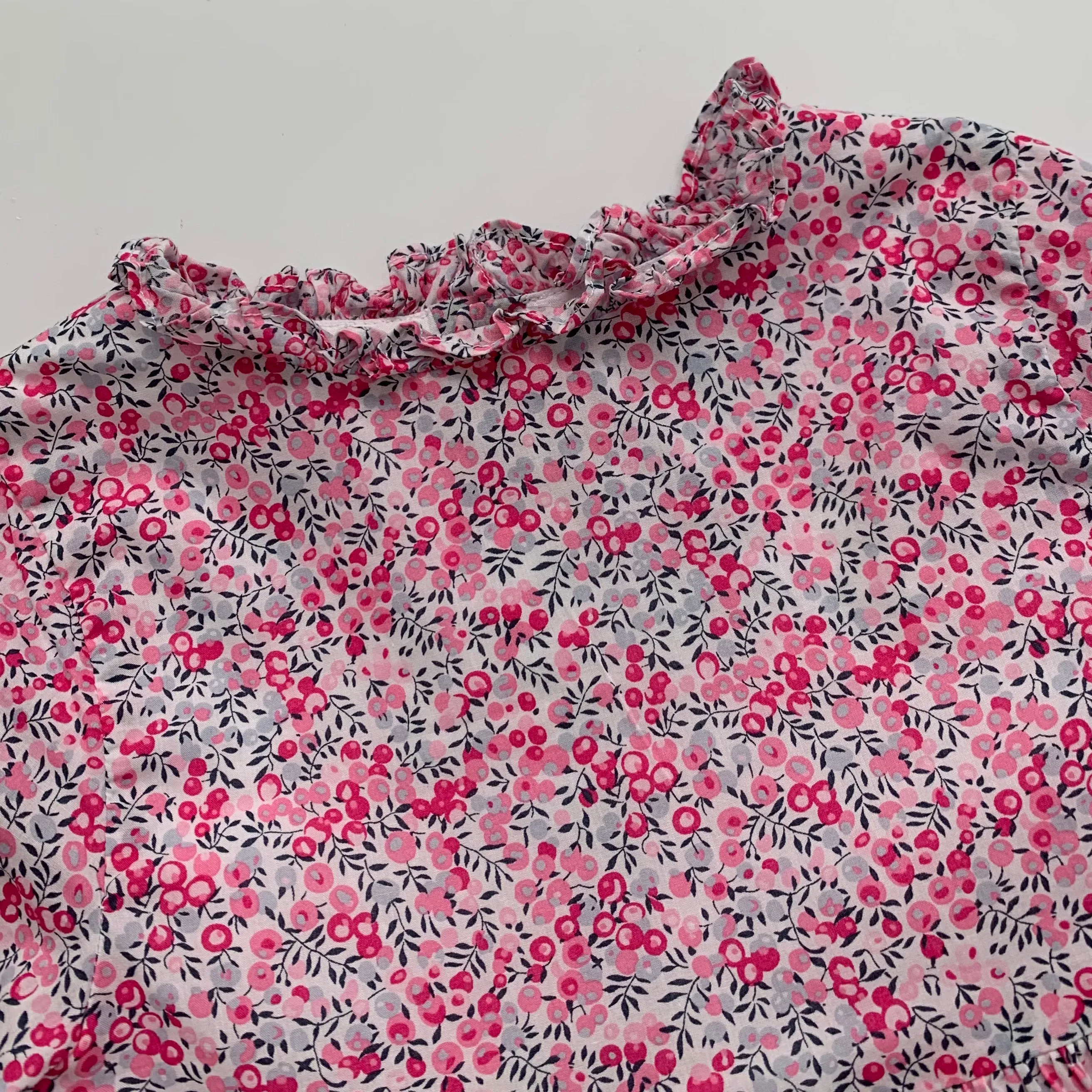 Jacadi Pink Liberty Print Dress: 36 Months