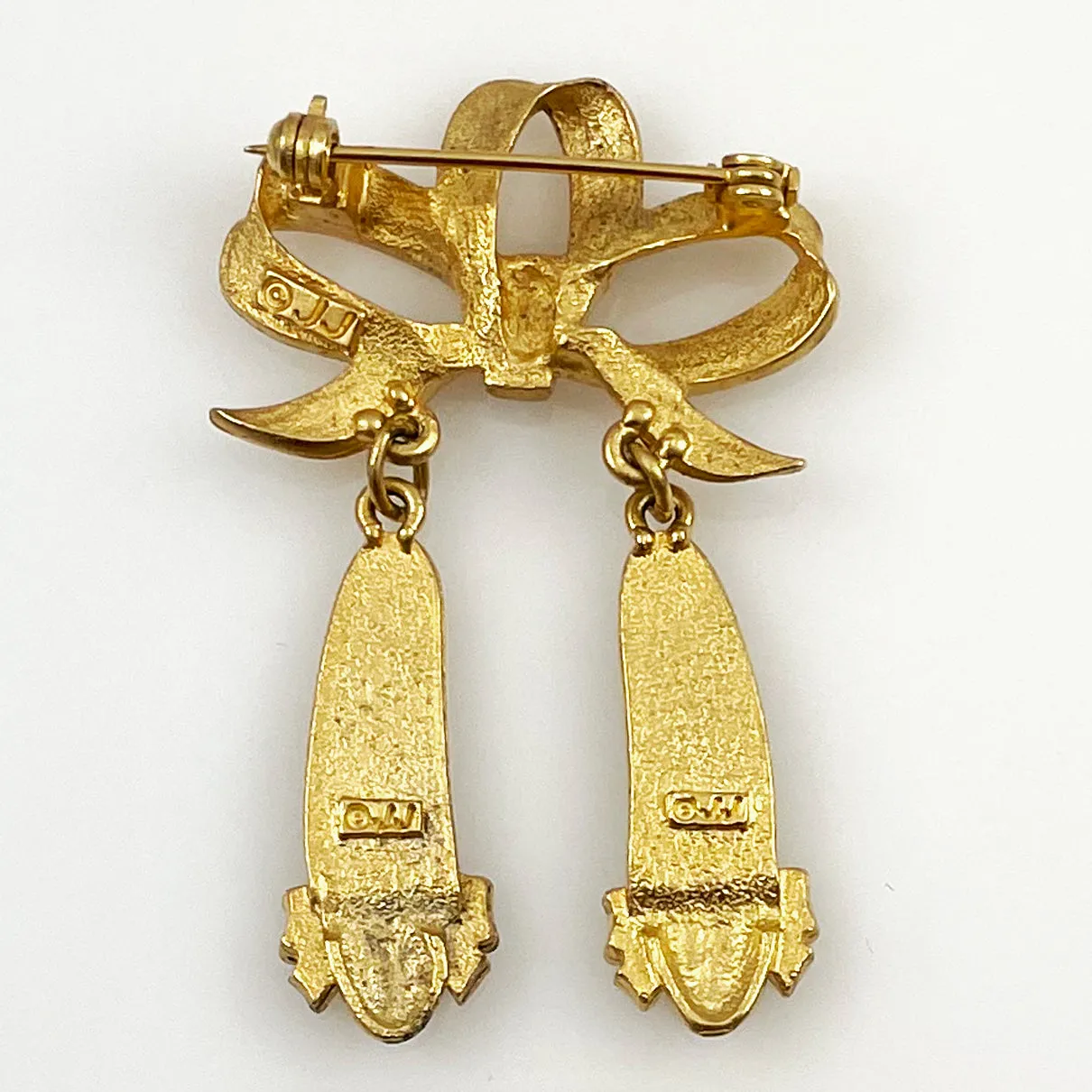 JJ Gold Ballet Shoe Brooch