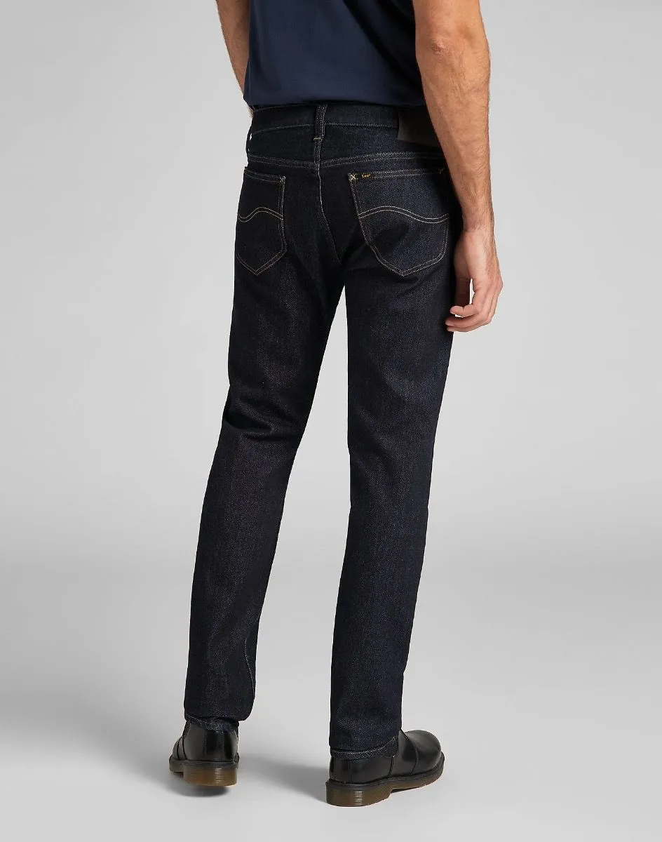 Lee Rider Regular Slim Denim Stretch Jeans Rinse