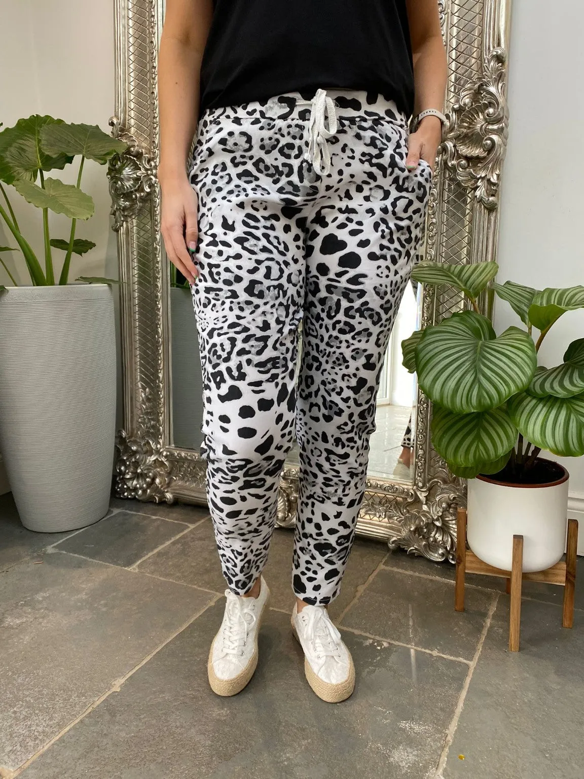 Leopard Magic Cargo Trousers