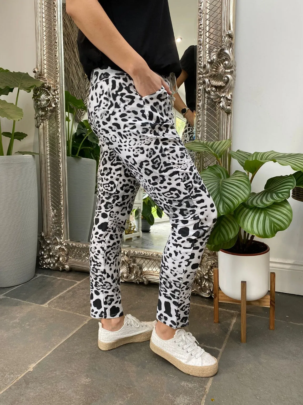 Leopard Magic Cargo Trousers