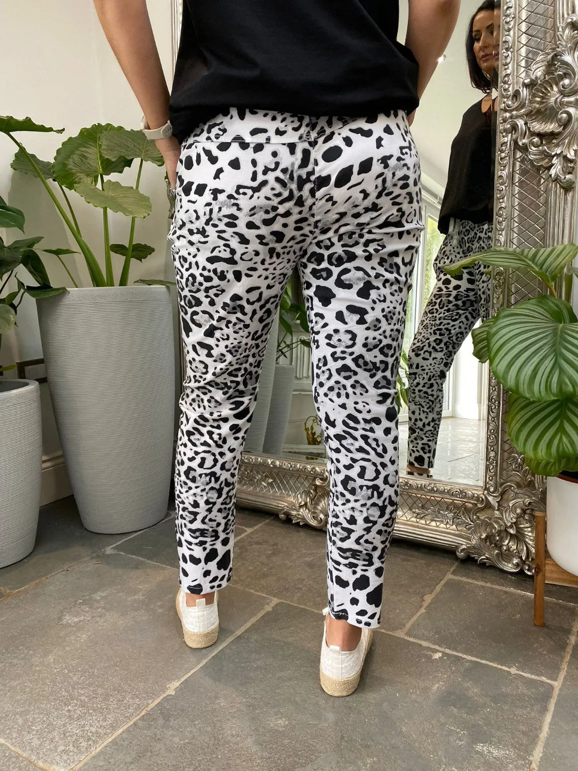 Leopard Magic Cargo Trousers