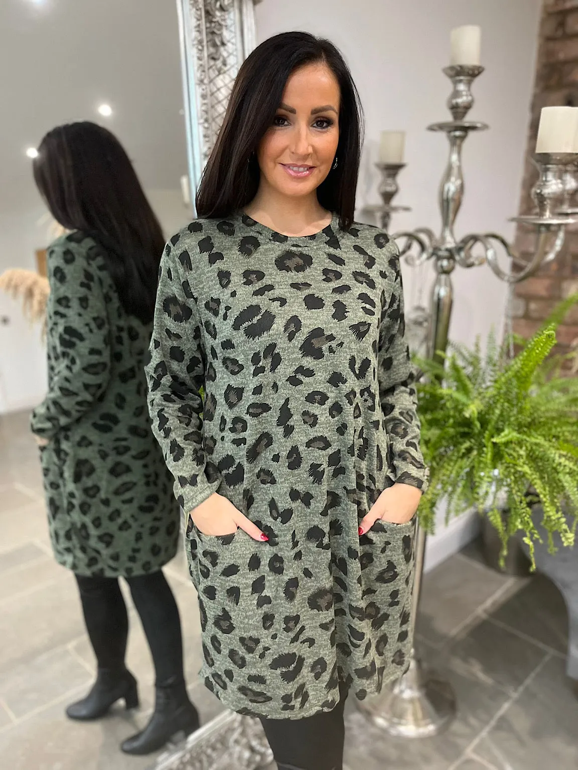 Leopard Pocket Dress Rachel