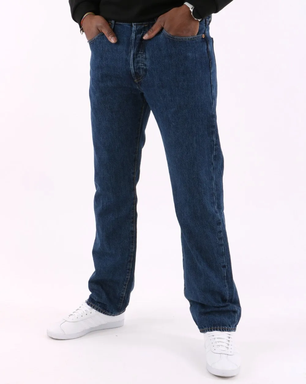 Levis 501 Straight Fit Jeans Stone Wash