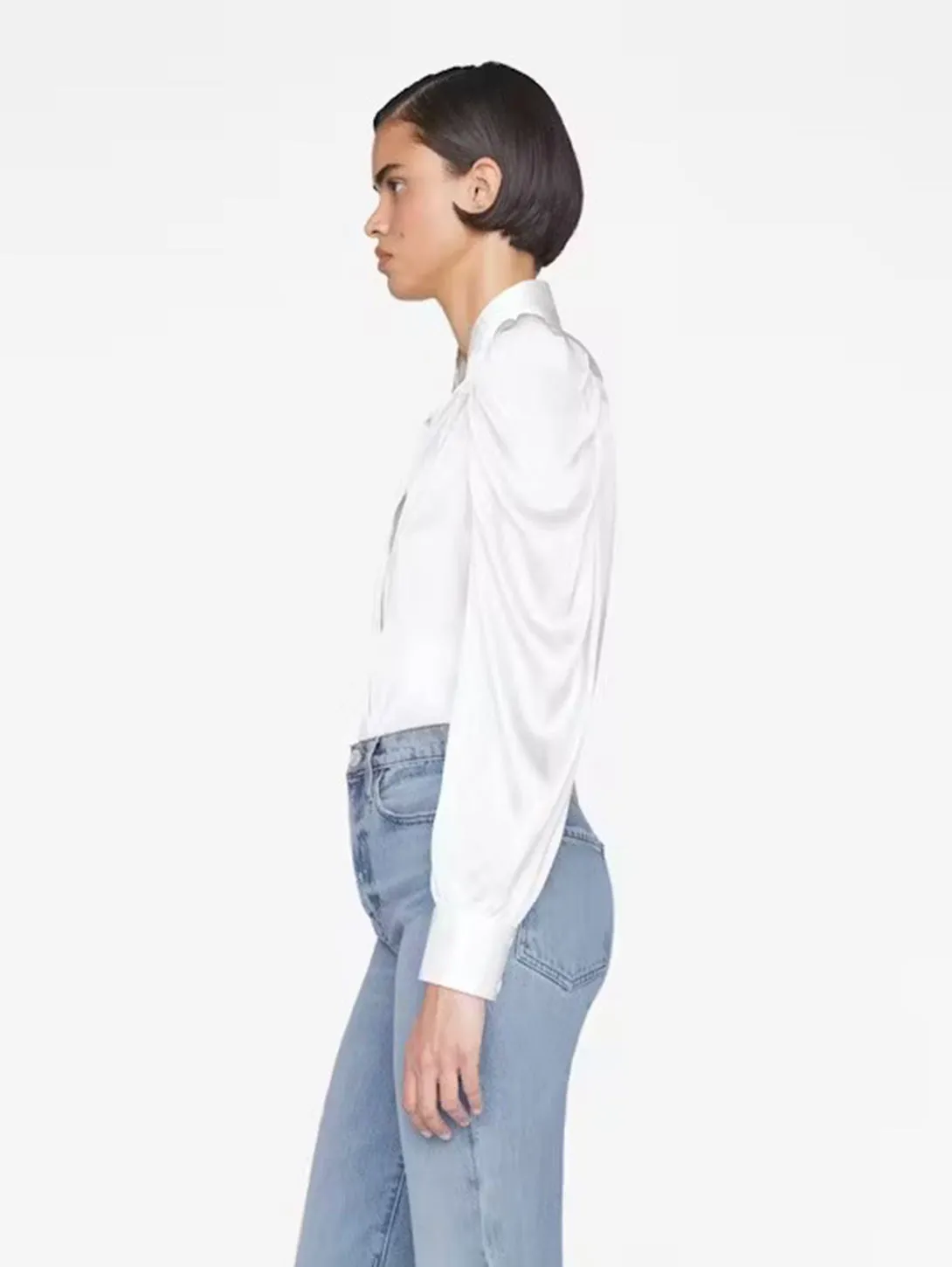 Long Sleeve Gillian Shirt - Off White