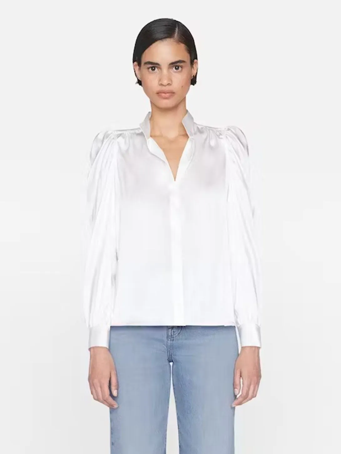 Long Sleeve Gillian Shirt - Off White