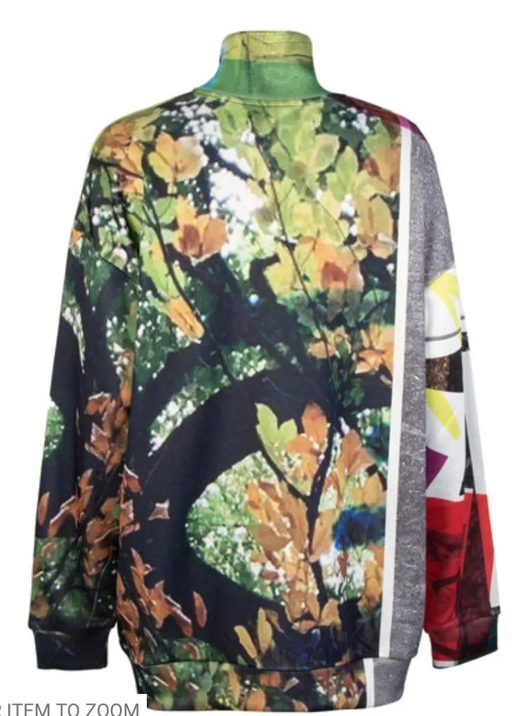 MARQUES ALMEIDA  |Tropical Patterns Street Style Long Sleeves Puff Sleeves