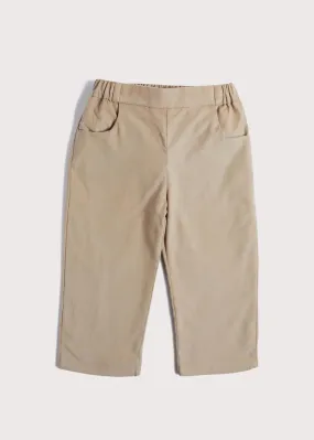 Micro Corduroy Pocket Detail Trousers in Beige (18mths-3yrs)