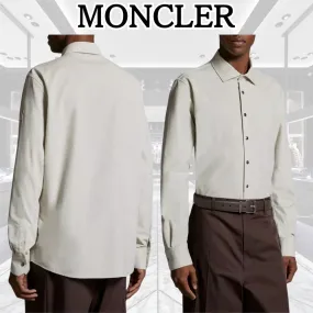 MONCLER  |Corduroy Street Style Long Sleeves Plain