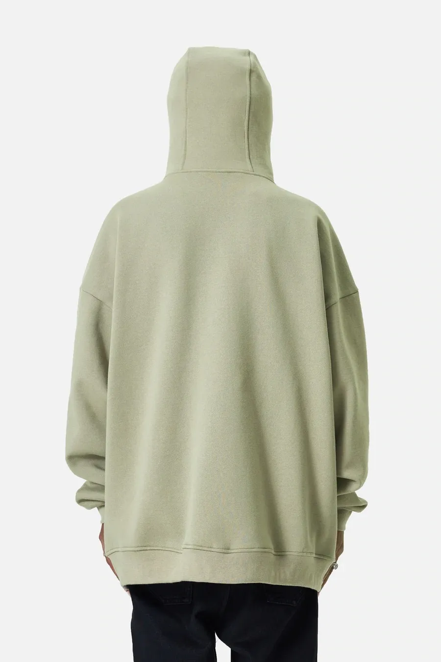 MR. ENJOY DA MONEY  |Unisex Sweat Street Style Plain Cotton Oversized Khaki Logo