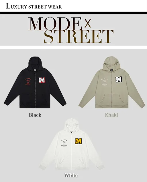 MR. ENJOY DA MONEY  |Unisex Sweat Street Style Plain Cotton Oversized Khaki Logo