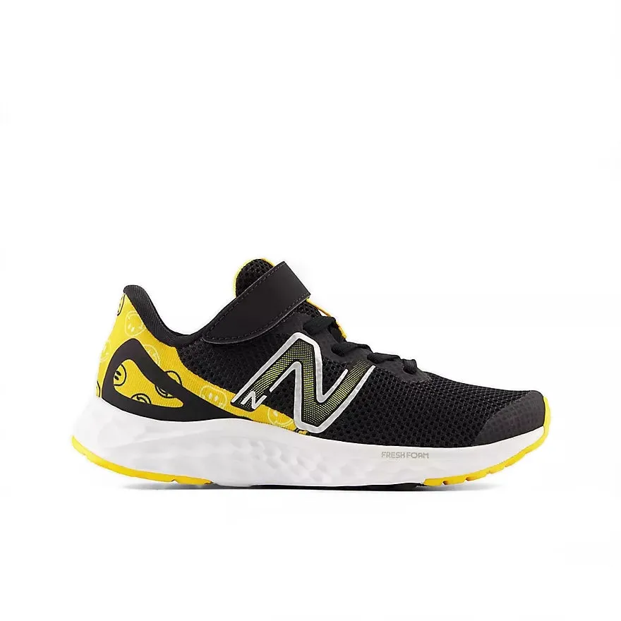 New Balance Black Arishi v4 Bungee Lace Children’s Sneaker