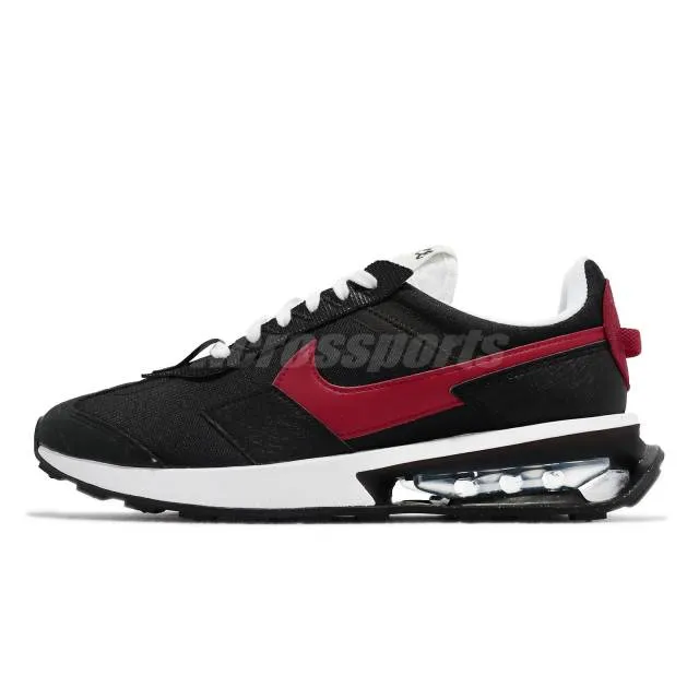 Nike air max pre-day black red white men casual lifestyle shoes dh4638-001